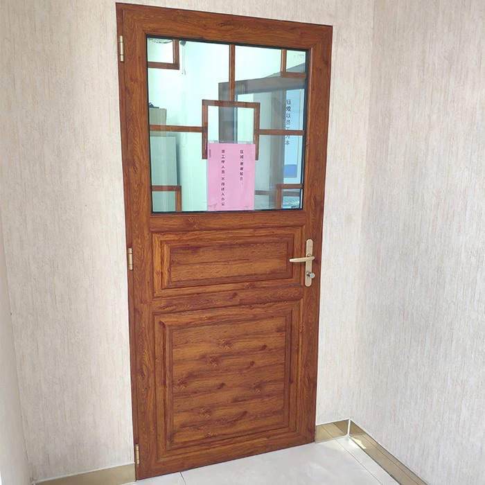 Ensemble complexe porte aluminium avec vitrage