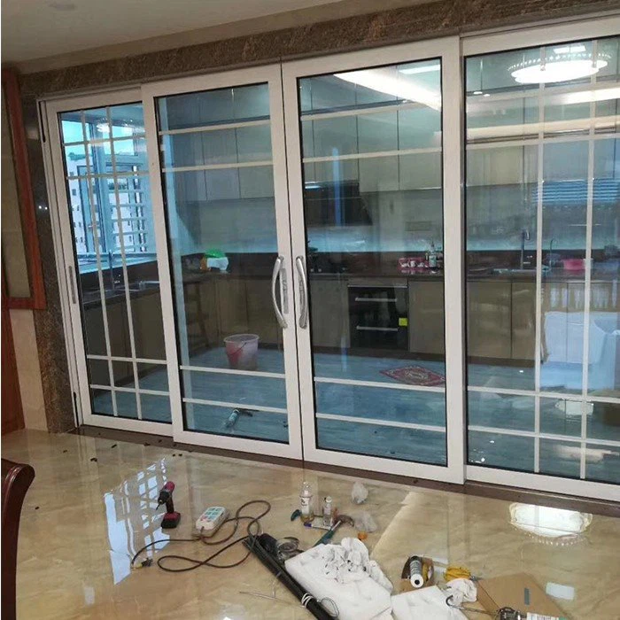 Portes doubles extérieures aluminium
