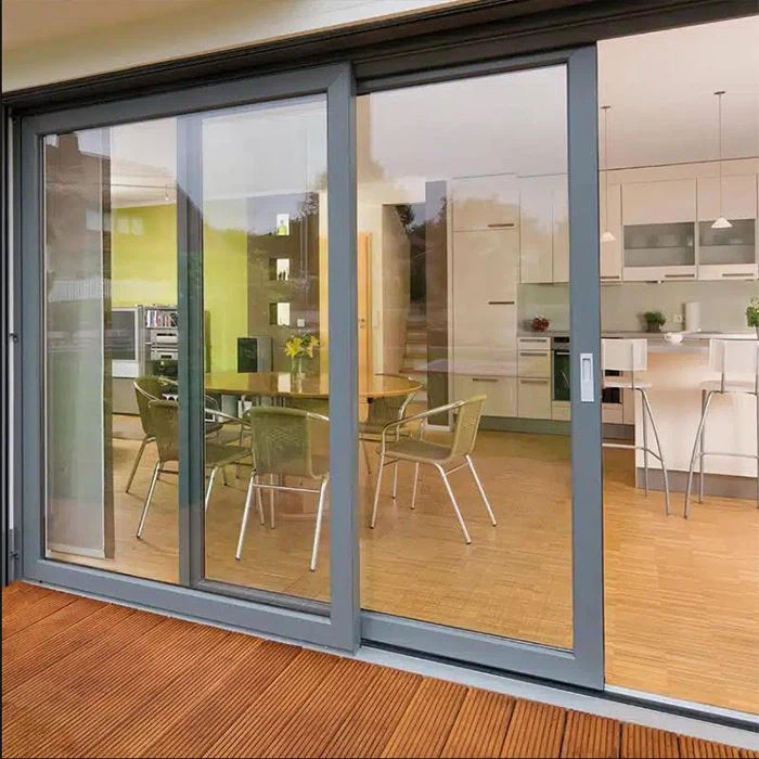 Portes coulissantes aluminium revêtues par poudre
