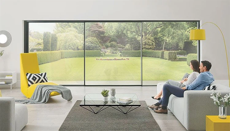 Portes coulissantes aluminium fines