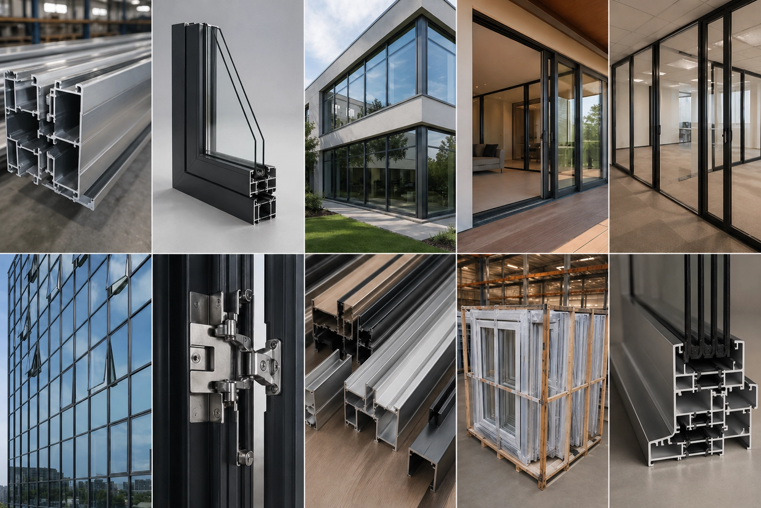 High-end aluminum doors and windows showcase