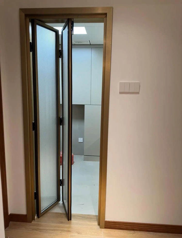 Portes vitrées pliantes coulissantes