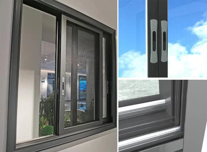 Pulverbeschichtete Schiebefenster — 2